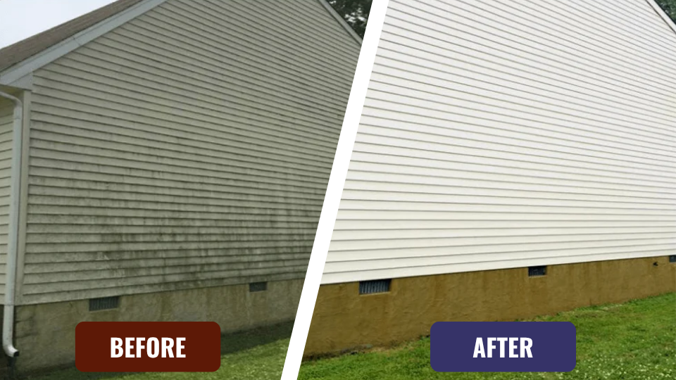 House Washing Before & After Prssure Washing America Houston TX