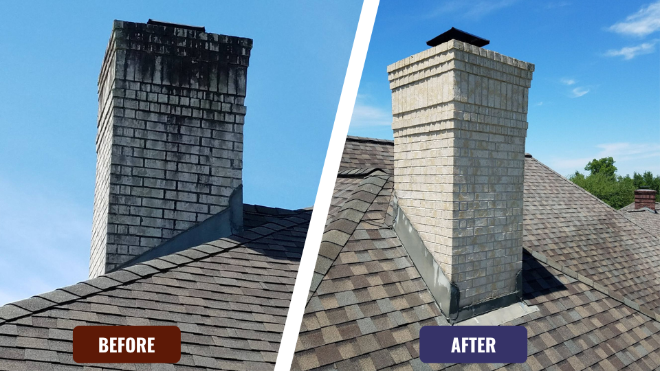 Roof Cleaning Houston Before after pictures